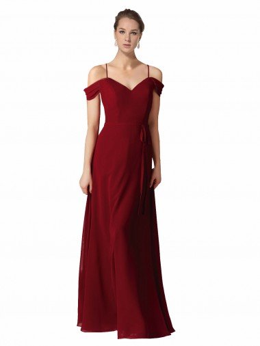 Cheap Chiffon with Beaded Embroidery Bridesmaid Dress Sydney