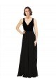 Cheap Stretch Velvet and Chiffon Bridesmaids Dress with V-Neckline Sydney