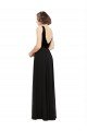 Cheap Stretch Velvet and Chiffon Bridesmaids Dress with V-Neckline Sydney