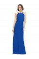 Cheap Long Jewel Neckline Chiffon Bridesmaids Dress wit Chiffon Tie Sash Sydney