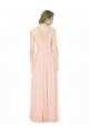 Cheap Full Length Chiffon Bridesmaid Dress with V-Front and Back Sydney