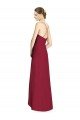 Cheap Draped V-Neck High Low Chiffon Bridesmaid Dress Sydney