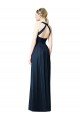 Cheap V-Neck Halter Long Open Back Chiffon Bridesmaid Dress Sydney