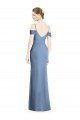 Cheap Draped Cold Shoulder Sweetheart Long Chiffon Formal Bridesmaid Dress Sydney