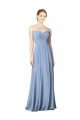 Cheap Draped Strapless Sweetheart Full Length Chiffon Bridesmaid Dress Sydney