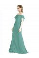 Cheap Off the Shoulder Bohemian Chiffon Bridesmaid Dress Sydney