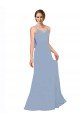 Cheap Cowl Back Long Chiffon Slip Bridesmaid Dress with Straps Sydney