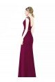 Cheap Slim Chiffon Bridesmaid Dress with Embellished Capped Sleeves Sydney