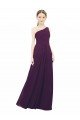 Cheap One Shoulder Chiffon Bridesmaid Dress with Draped Bodice Sydney