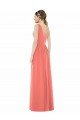 Cheap V-Neck V-Back Sleeveless Chiffon Bridesmaid Dress Sydney
