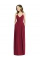 Cheap Pleated Skirt Chiffon Maxi Bridesmaid Dress with Pockets Sydney