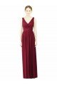 Cheap V-Neck Full-Length Sleeveless Low Back Chiffon Bridesmaid Dress Sydney