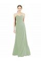 Cheap Sweetheart Neckline Draped Floor Length Chiffon Bridesmaid Dress Sydney