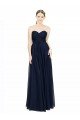 Cheap Strapless Sweetheart Long Chiffon Bridesmaid Dress Low Back Sydney