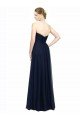 Cheap Strapless Sweetheart Long Chiffon Bridesmaid Dress Low Back Sydney