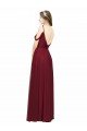 Cheap Off the Shoulder V-Neck Petite Chiffon Bridesmaid Dress with Open Back Sydney