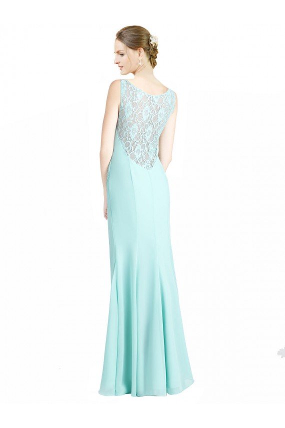 Cheap Ruched Bodice Sweetheart Chiffon Bridesmaid Dress with Lace Back Sydney