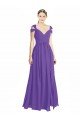 Cheap Off the Shoulder Cap Sleeves Chiffon Bridesmaid Dress with Pleats Sydney