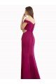 Cheap Off the Shoulder Chiffon Bridesmaid Dress with Lace Appliques and Front Slit Sydney