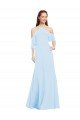 Cheap Chiffon Halter Neck Bridesmaids Dress with Flounced Neckline Sydney