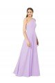 Cheap Grecian Inspired Simple One Shoulder Chiffon Formal Bridesmaid Dress with Ruching Sydney