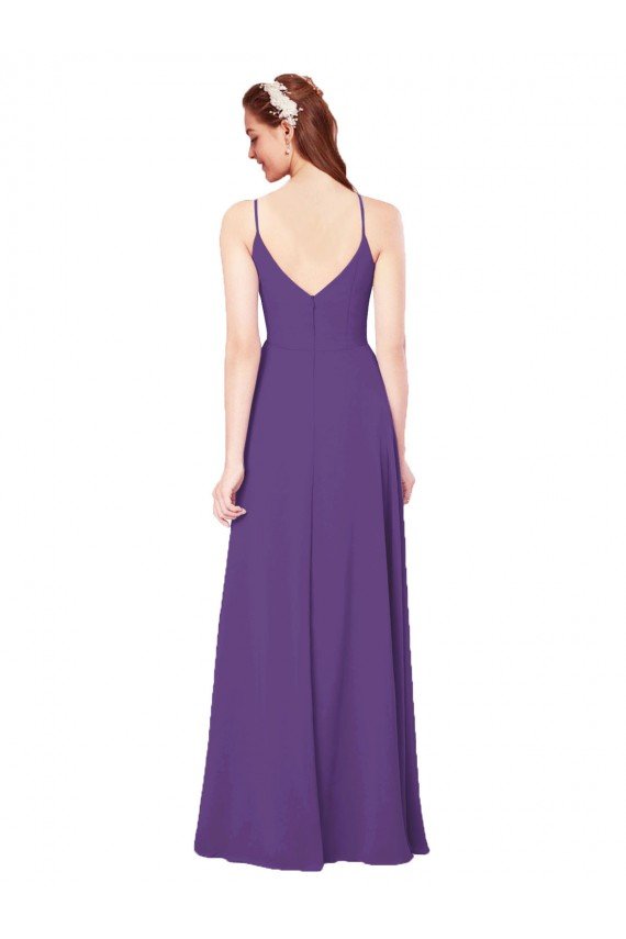Cheap High Halter Chiffon Bridesmaid Dress with Keyhole Sydney