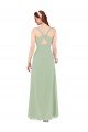 Cheap Feminine Chiffon Bridesmaid Dress with Ruching and V-Neckline Sydney