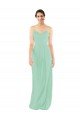 Cheap Classic Long Chiffon Bridesmaid Dress with V-Neck Sydney
