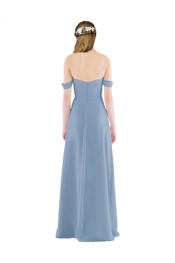 Cheap Sweetheart Neckline Chiffon Off-the-Shoulder Bridesmaid Dress Sydney