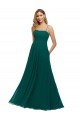 Cheap Chiffon Bridesmaid Dress with Pleated Bodice and Straps Sydney