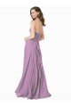 Cheap High Halter Chiffon Bridesmaid Dress with Ruffle Details Back Sydney