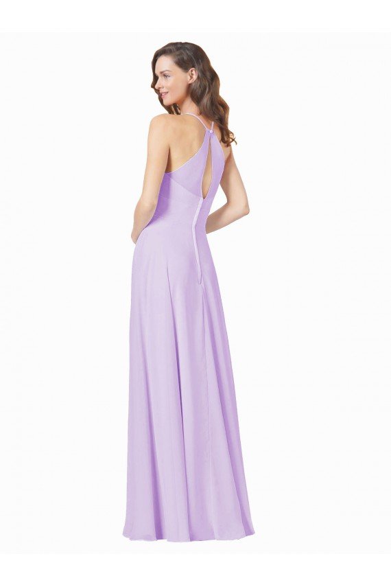 Cheap Simple Chiffon Bridesmaid Dress with Pocket Sydney