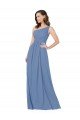 Cheap Pleated One Shoulder Chiffon Bridesmaid Dress Sydney