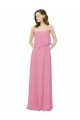 Cheap Spaghetti Strap Chiffon Bridesmaids Dress with Ruffle Overlay Sydney