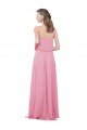 Cheap Spaghetti Strap Chiffon Bridesmaids Dress with Ruffle Overlay Sydney
