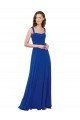 Cheap Square Neck A-Line Long Floor Length Chiffon Bridesmaid Dress Sydney
