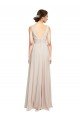Cheap Long V-Neck Chiffon Bridesmaids Dress with Double Straps Sydney