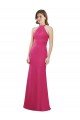 Cheap Slim A-Line Long Chiffon Bridesmaid Dress with Strappy Back Sydney