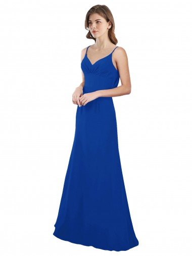 Cheap Softly Flared Chiffon Bridesmaid Dress with Sweetheart Neckline Sydney