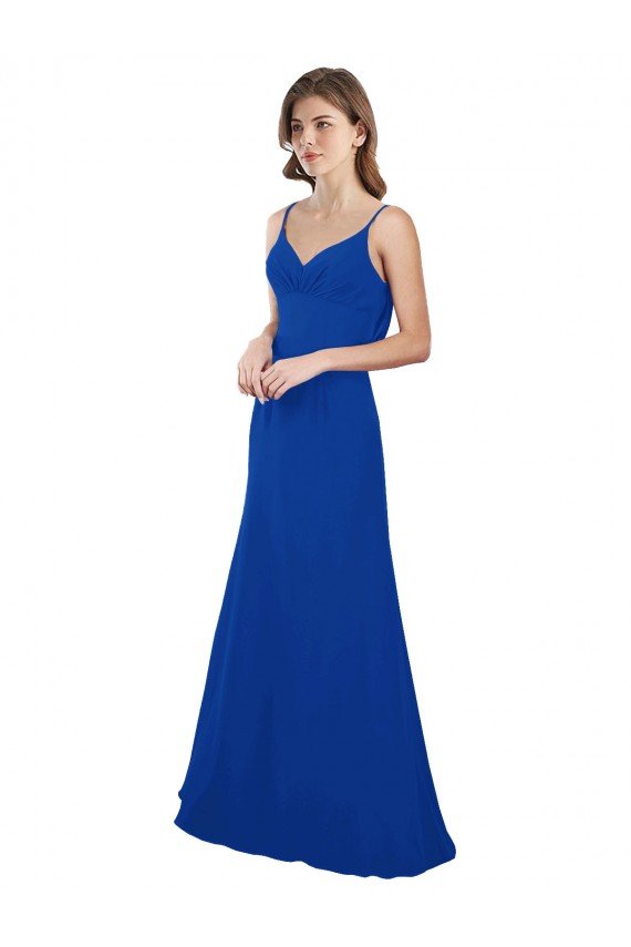 Cheap Softly Flared Chiffon Bridesmaid Dress with Sweetheart Neckline Sydney