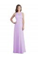 Cheap Sweetheart Long Chiffon Bridesmaid Dress with Halter Straps Sydney