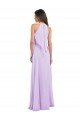 Cheap Halter Chiffon A-Line Bridesmaid Dress with Flounce Back Sydney