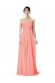 Cheap Strapless Chiffon Bridesmaid Dress with Ruched Sweetheart Neckline Sydney