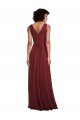 Cheap Sleeveless V-Neck Pleated Chiffon Bridesmaid Dress Sydney