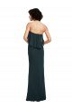 Cheap Strapless Chiffon Bridesmaid Dress with cascading Flounce Crop Top Bodice Sydney
