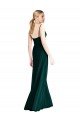 Cheap Wide V-Neck Long Spaghetti Strap Chiffon Bridesmaid Dress Sydney