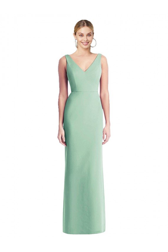 Cheap Sleeveless Tie Back Chiffon Trumpet Chiffon Bridesmaid Dress Sydney