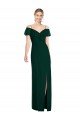 Cheap Ruffled Cold-Shoulder Maxi Chiffon Bridesmaid Dress Sydney