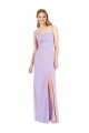Cheap Spaghetti Straps Mermaid Chiffon Bridesmaid Dress with Side Front Slit Sydney