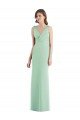 Cheap Sleek Open Back Chiffon V-Neck Bridesmaid Dress Sydney